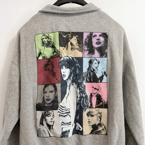 Taylor Swift Quarter Zip Sweatshirt Pullover The Eras Tour Official Merch Small - Picture 2 of 6